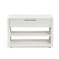 Montaigne Large Bedside Chest - White By Interlude Home | Drawers | Modishstore - 2