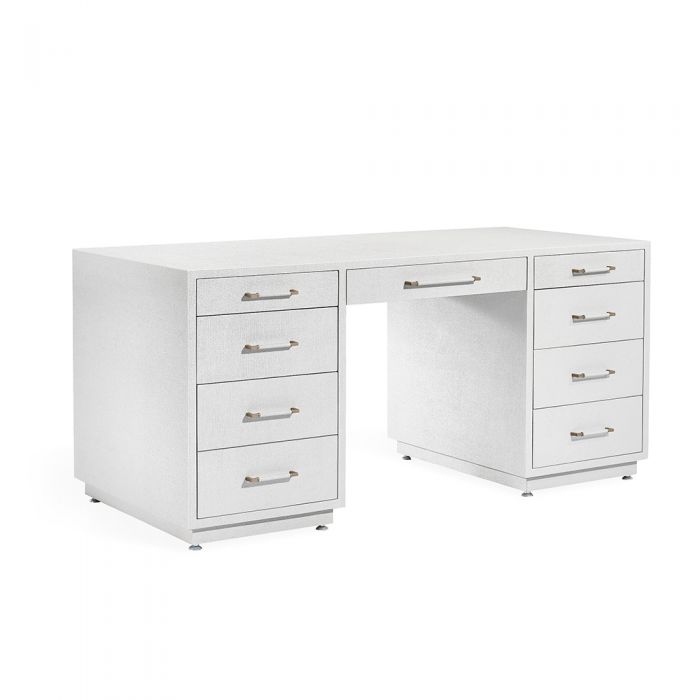 Taylor Grand Desk - White By Interlude Home | Drawers | Modishstore