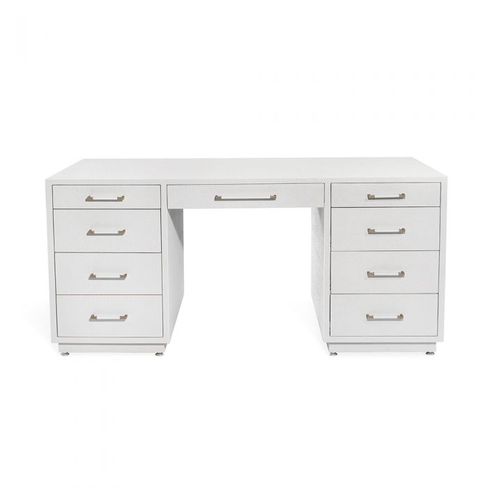 Taylor Grand Desk - White By Interlude Home | Drawers | Modishstore - 2