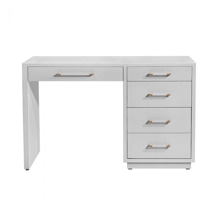 Taylor Writing Desk - Light Grey By Interlude Home | Drawers | Modishstore - 2