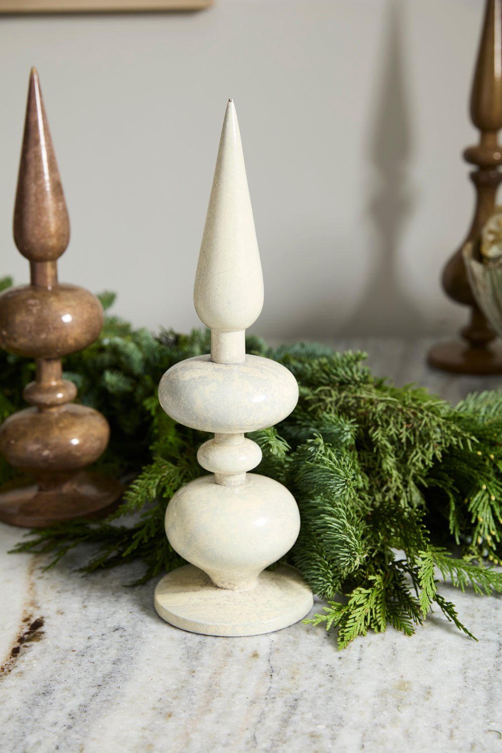 Nottingham Finial Set of 2 By Accent Decor | Planters, Troughs & Cachepots | Modishstore - 10