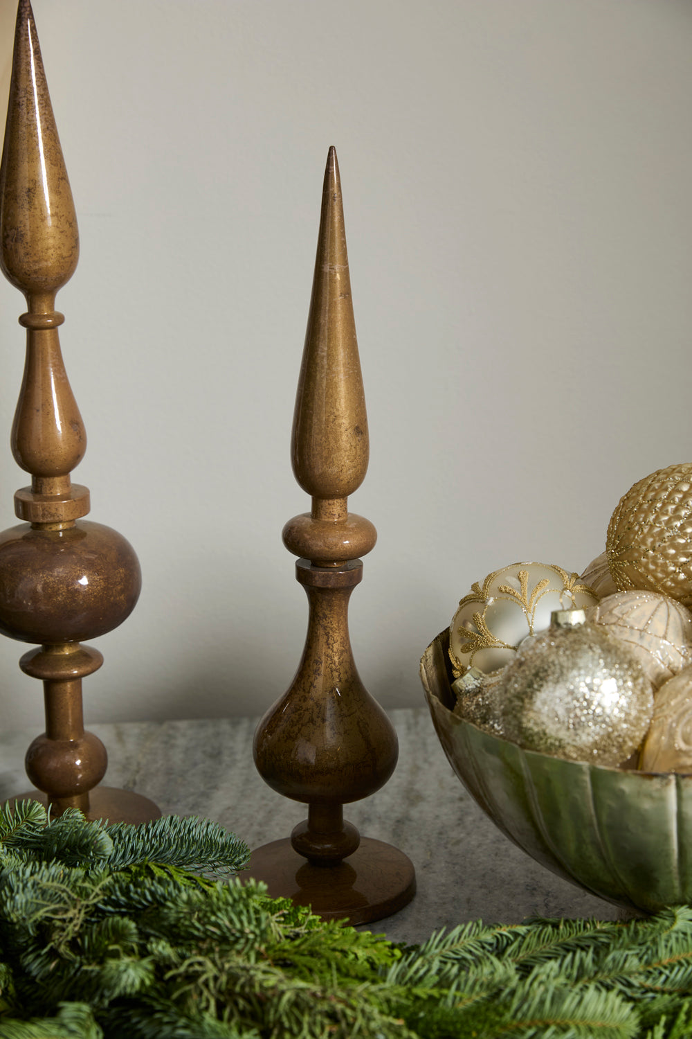 Nottingham Finial Set of 2 By Accent Decor | Planters, Troughs & Cachepots | Modishstore - 6