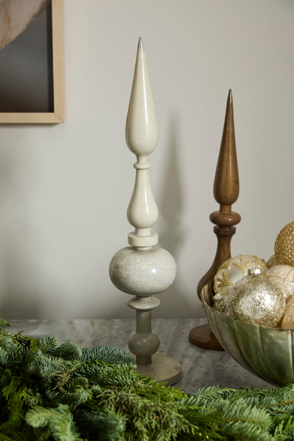Nottingham Finial Set of 2 By Accent Decor | Planters, Troughs & Cachepots | Modishstore - 14