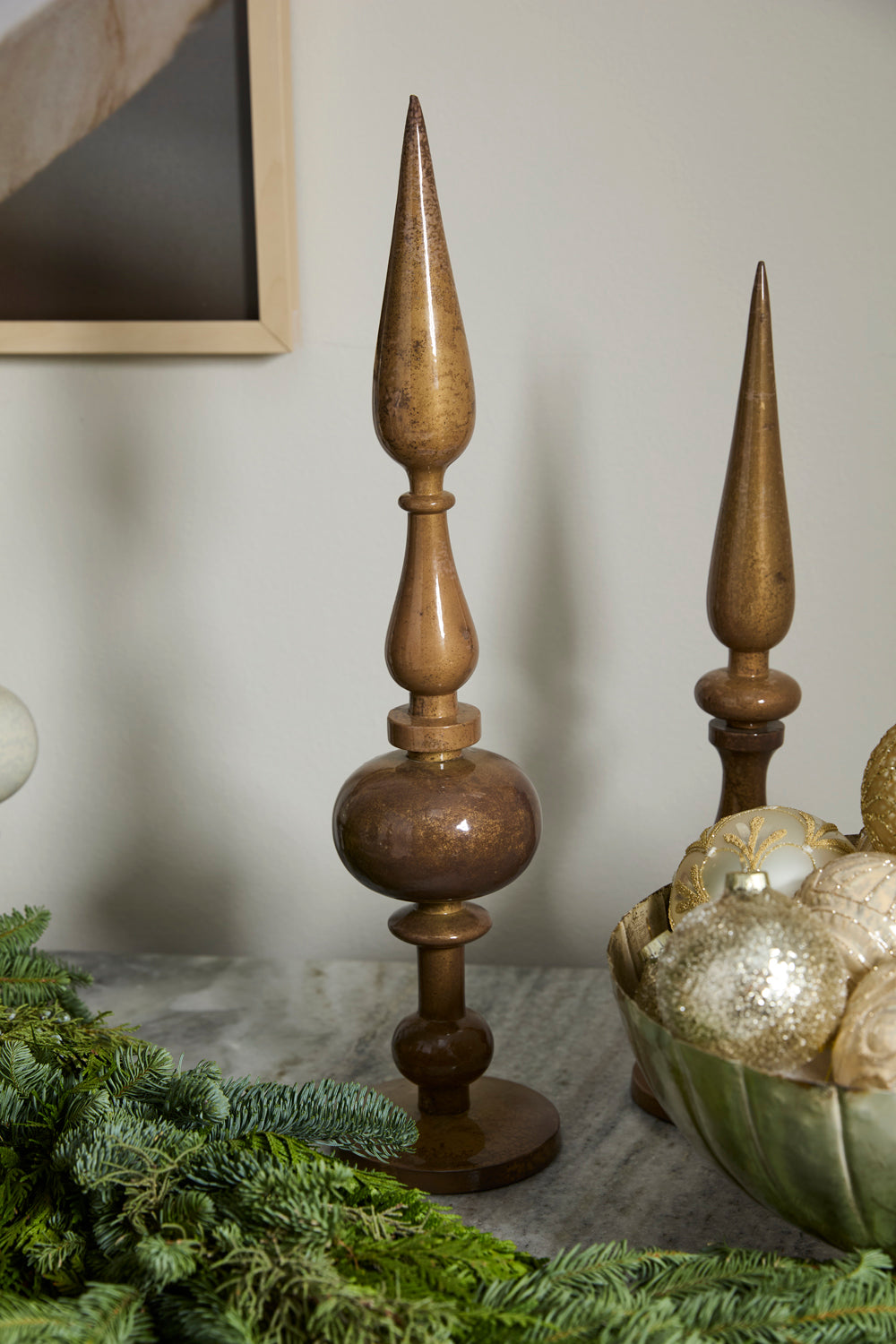 Nottingham Finial Set of 2 By Accent Decor | Planters, Troughs & Cachepots | Modishstore - 8