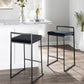 Fuji Stacker 26" Fixed-Height Counter Stool - Set of 3 By LumiSource - B26-FUJIV BKBK3 | Counter Stools | Modishstore