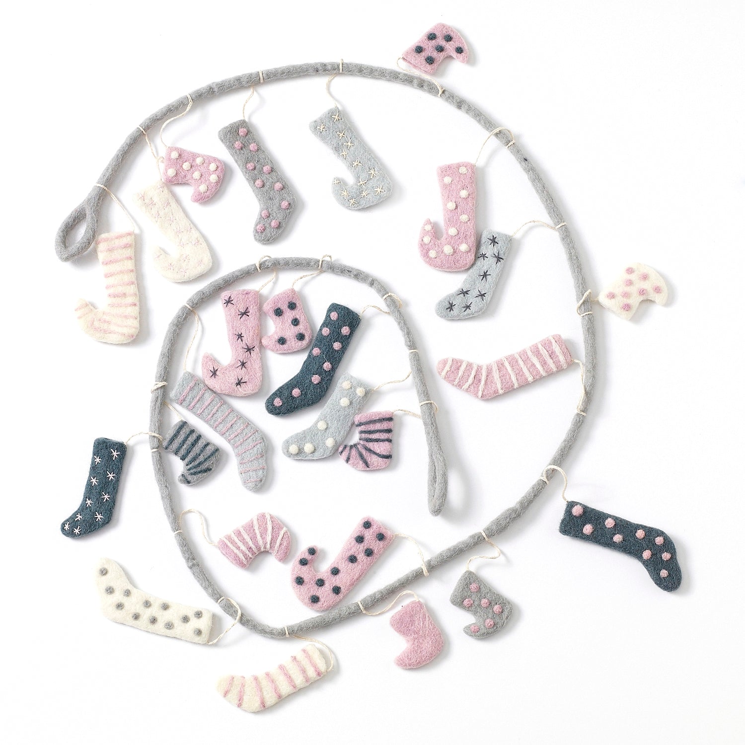 Stocking Garland SALE By Accent Decor | Garland & Wreath | Modishstore - 2