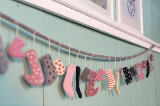 Stocking Garland SALE By Accent Decor