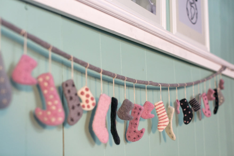 Stocking Garland SALE By Accent Decor | Garland & Wreath | Modishstore - 1