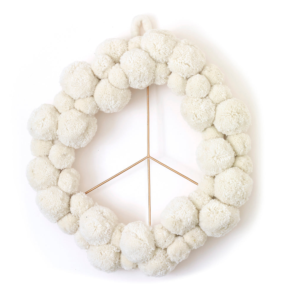 Peace + Pom Collection Set of 2 By Accent Decor | Garland & Wreath | Modishstore - 6