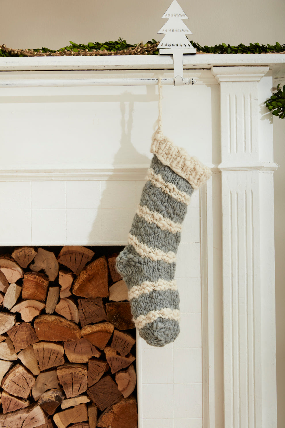 Hand Knit Stocking Set of 2 By Accent Decor | Decor | Modishstore - 7