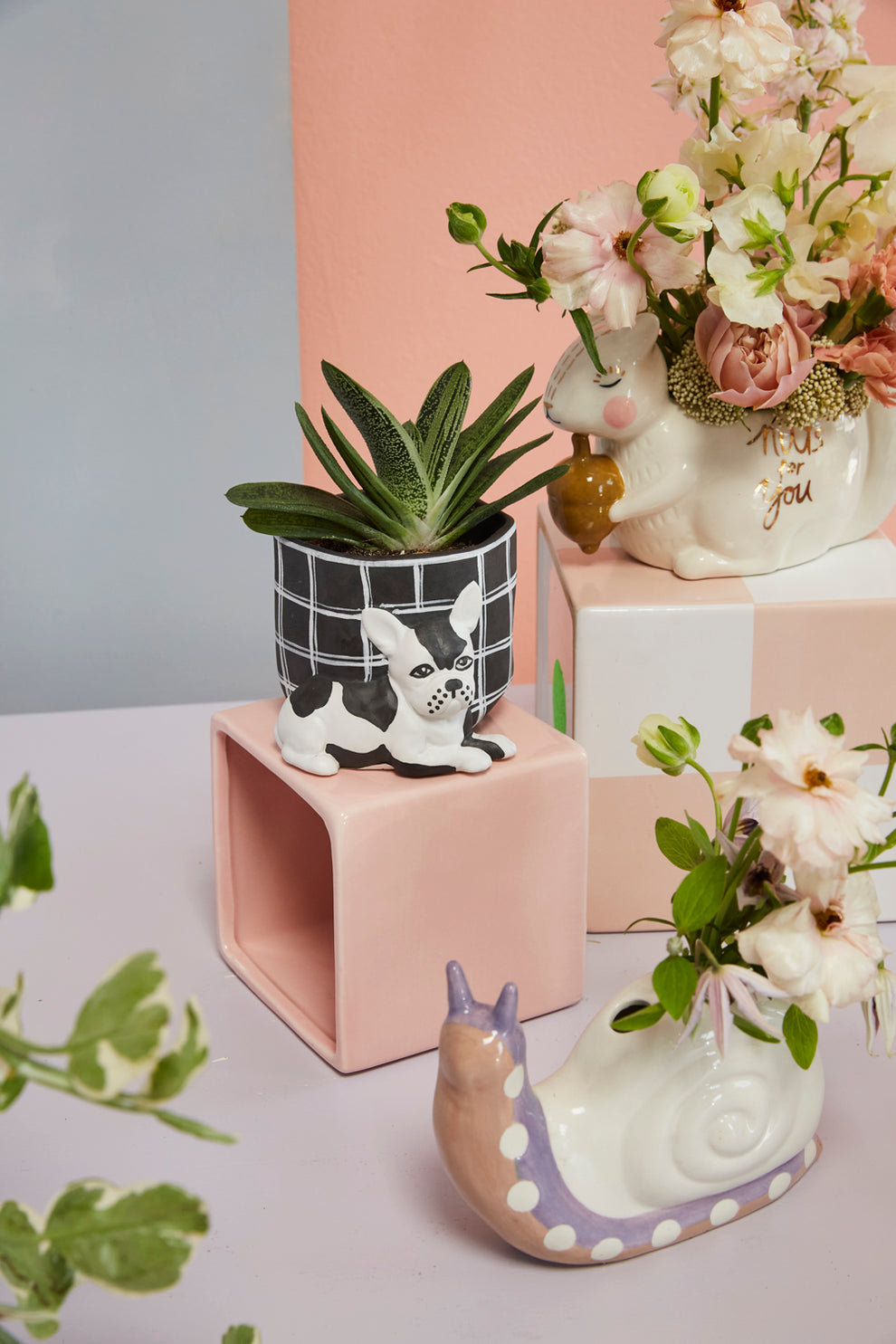 Pampered Pet Pot Set of 4 By Accent Decor | Planters, Troughs & Cachepots | Modishstore - 10