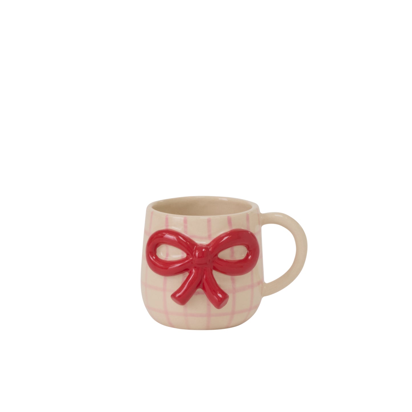 Red Bow Mug Set of 4 By Accent Decor | Planters, Troughs & Cachepots | Modishstore - 2