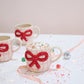 Red Bow Mug Set of 4 By Accent Decor | Planters, Troughs & Cachepots | Modishstore - 5