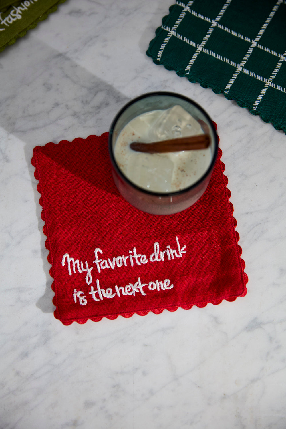 Holiday Spirit Cocktail Napkin Set of 8 By Accent Decor | Planters, Troughs & Cachepots | Modishstore - 9