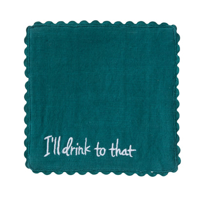 Holiday Spirit Cocktail Napkin Set of 8 By Accent Decor | Planters, Troughs & Cachepots | Modishstore - 6