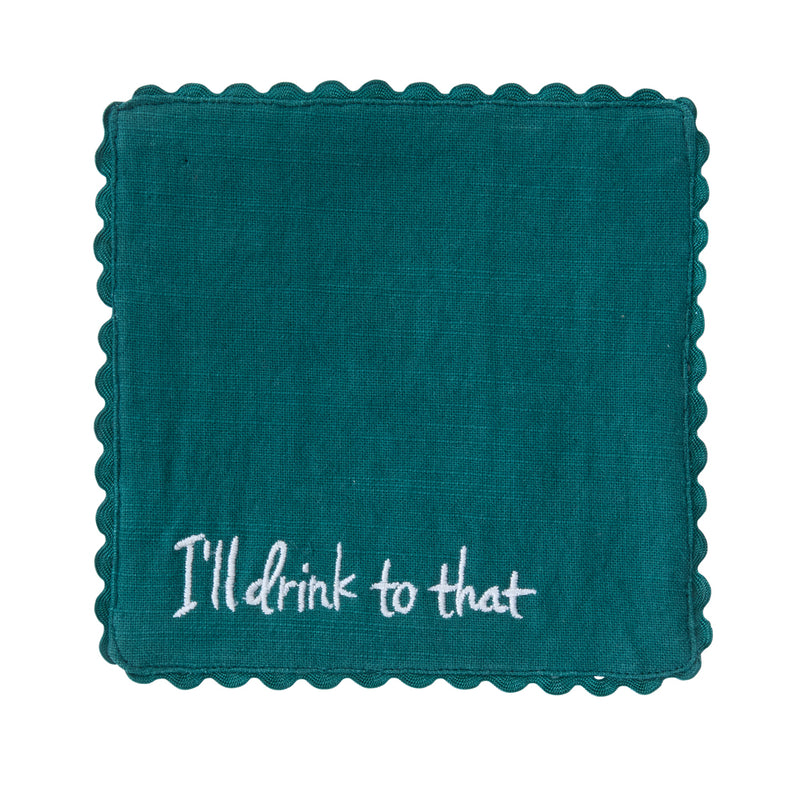 Holiday Spirit Cocktail Napkin Set of 8 By Accent Decor | Planters, Troughs & Cachepots | Modishstore - 6