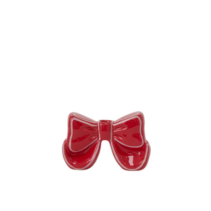 Big Red Bow Candleholder Set of 4 By Accent Decor | Candle Holders | Modishstore - 2