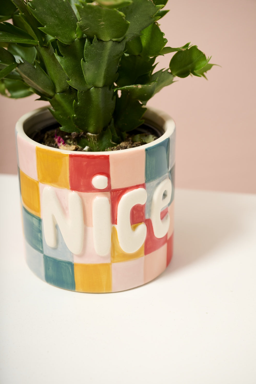 Naughty or Nice Pot Set of 4 By Accent Decor | Planters, Troughs & Cachepots | Modishstore - 4