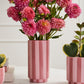 Pink Striped Collection Set of 4 By Accent Decor | Stands | Modishstore - 10