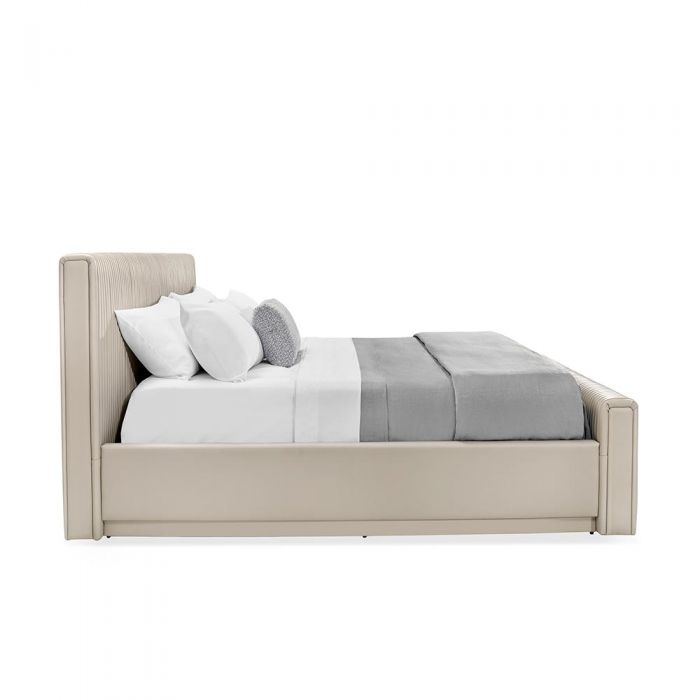 Kayla King Bed - Cream By Interlude Home | Beds | Modishstore - 3