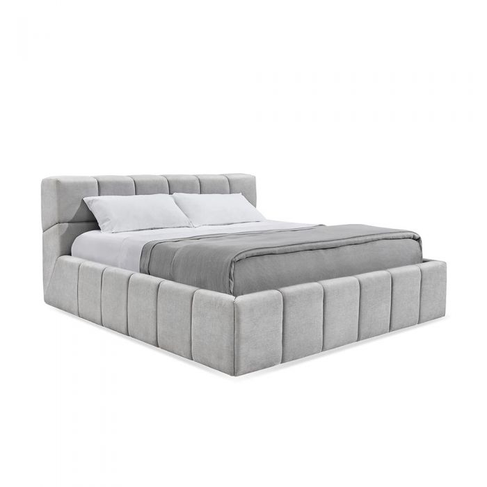 Brix King Bed - Smoke By Interlude Home | Beds | Modishstore