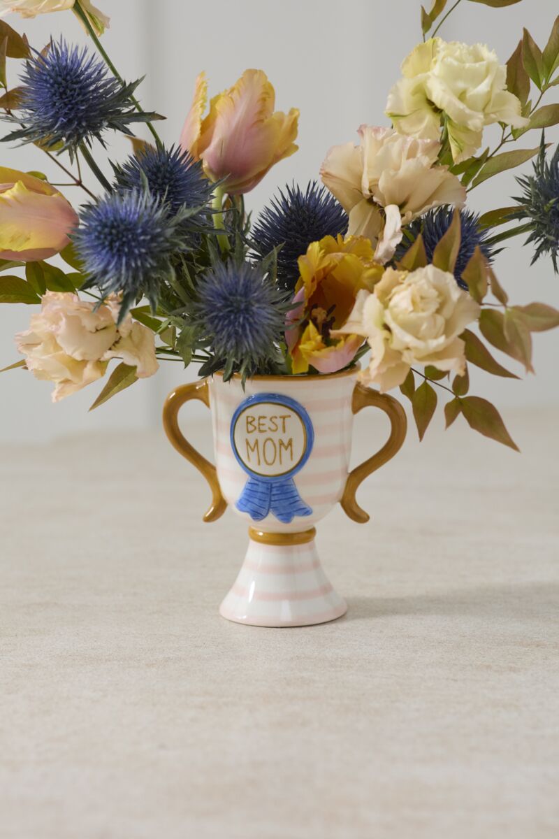 Best Mom Trophy Vase Set of 4 By Accent Decor | Vases | Modishstore - 3