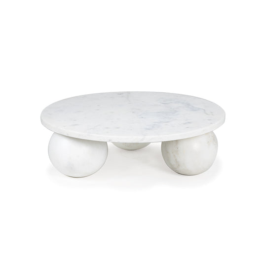 Marlow Marble Plate Small (White) By Regina Andrew | Decorative Trays & Dishes | Modishstore