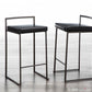 Fuji Stacker 26" Fixed-Height Counter Stool - Set of 3 By LumiSource - B26-FUJIPU ANBK3 | Counter Stools | Modishstore - 2
