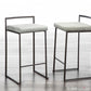Fuji Stacker 26" Fixed-Height Counter Stool - Set of 3 By LumiSource - B26-FUJIFB ANLGY3 | Counter Stools | Modishstore - 2