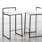 Fuji Stacker 26" Fixed-Height Counter Stool - Set of 3 By LumiSource - B26-FUJIPU BKW3 | Counter Stools | Modishstore