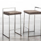 Fuji Stacker 26" Fixed-Height Counter Stool - Set of 3 By LumiSource - B26-FUJIFB SSLGY3 | Counter Stools | Modishstore - 10
