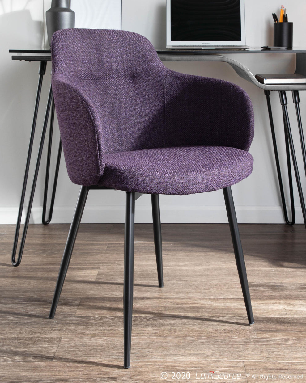 Boyne Chair - Set of 2 By LumiSource - CH-BOYNEFB2 BKCR2 | Dining Chairs | Modishstore - 22