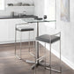 Fuji Stacker 30" Fixed-Height Barstool - Set of 3 By LumiSource - B30-FUJIPU SSBK3 | Bar Stools | Modishstore - 10