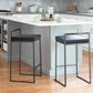 Fuji Stacker 26" Fixed-Height Counter Stool - Set of 3 By LumiSource - B26-FUJIV BKBK3 | Counter Stools | Modishstore - 4