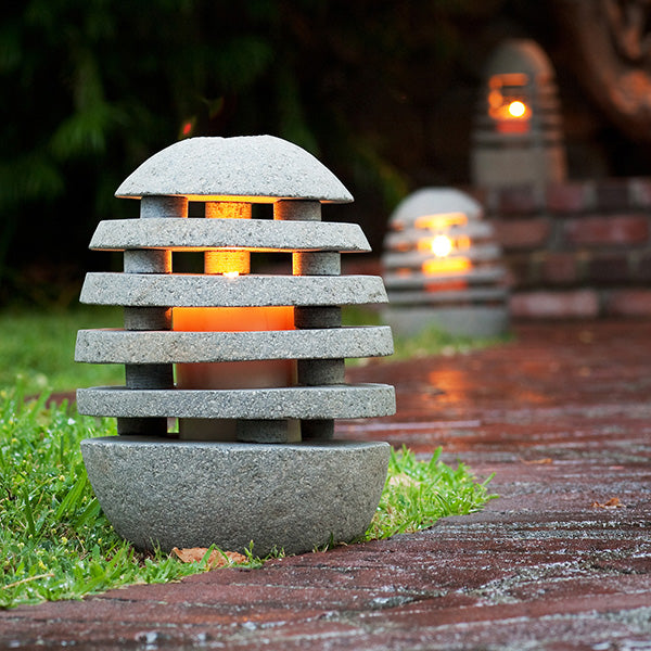 Stone Shade Garden Lanterns By Garden Age Supply | Minerals and Stones | Modishstore - 1