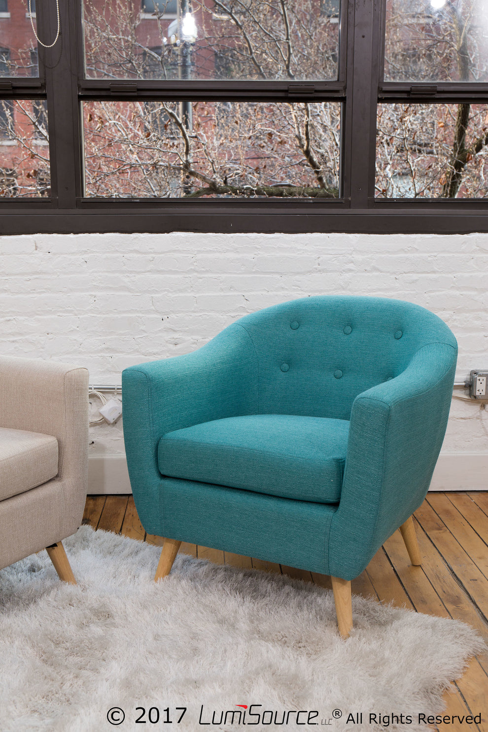 Rockwell Accent Chair By LumiSource - CHR-AH-RKWL TL | Accent Chairs | Modishstore - 2