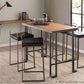Fuji Stacker 26" Fixed-Height Counter Stool - Set of 3 By LumiSource - B26-FUJIPU ANBK3 | Counter Stools | Modishstore
