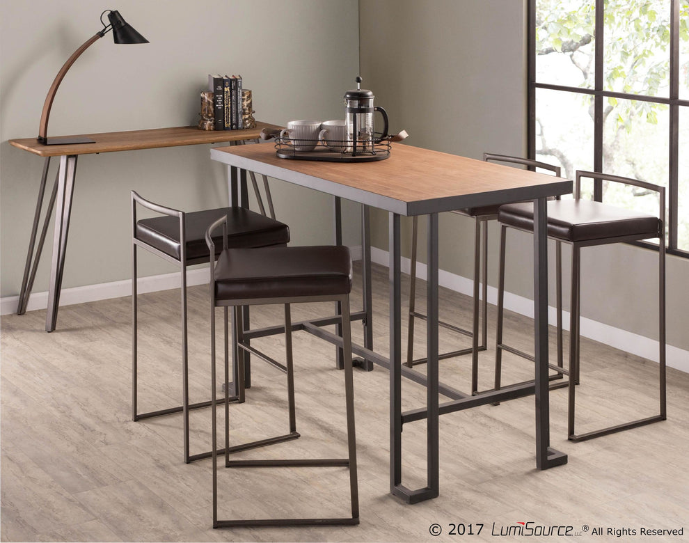 Fuji Stacker 26" Fixed-Height Counter Stool - Set of 3 By LumiSource - B26-FUJI ANE3 | Counter Stools | Modishstore - 4