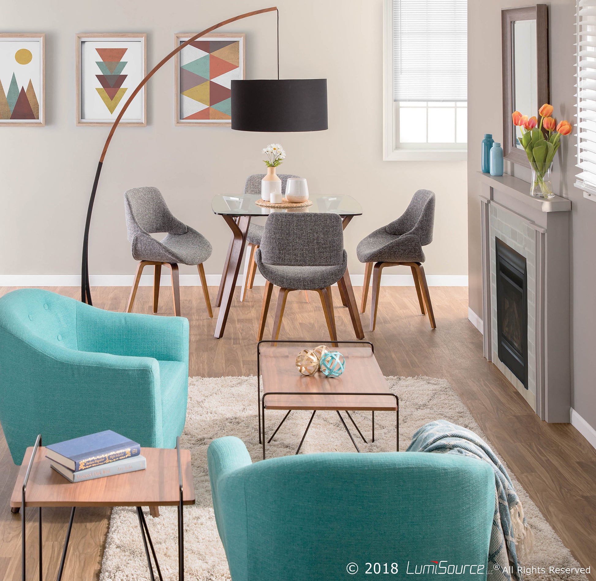 Rockwell Accent Chair By LumiSource - CHR-AH-RKWL TL | Accent Chairs | Modishstore - 4