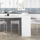 Fuji Stacker 26" Fixed-Height Counter Stool - Set of 3 By LumiSource - B26-FUJIFB SSLGY3 | Counter Stools | Modishstore - 2