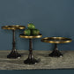Reese Pedestal - Small - Brass & Bronze Set Of 4 By HomArt | Pedestal Trays | Modishstore - 6