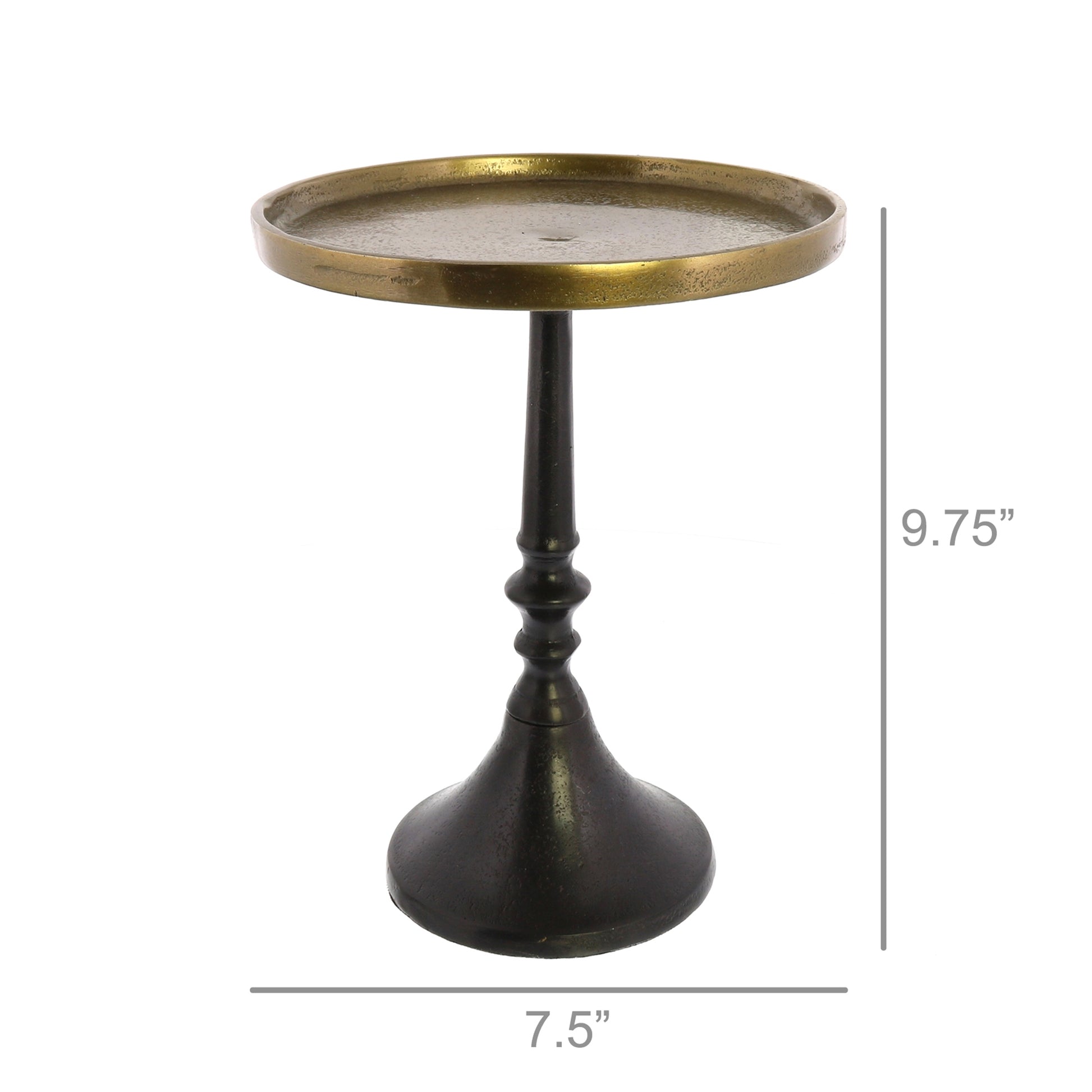 Reese Pedestal - Small - Brass & Bronze Set Of 4 By HomArt | Pedestal Trays | Modishstore - 8