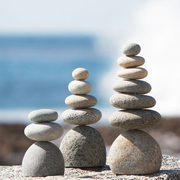 Rock Cairns Set of 3 By Garden Age Supply | Sculptures | Modishstore - 1