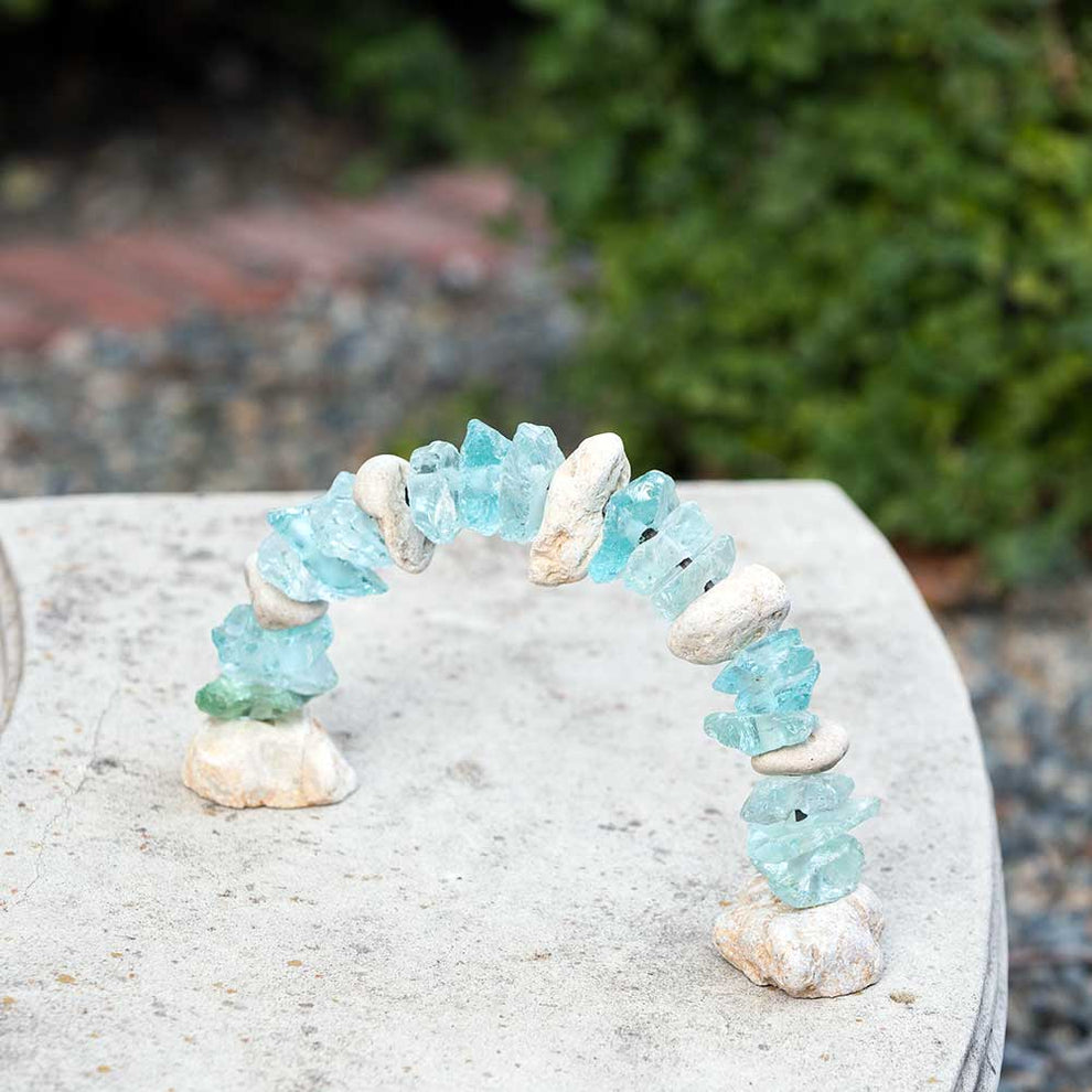 Stone & Glass Arch Set of 4 By Garden Age Supply | Minerals and Stones | Modishstore - 2