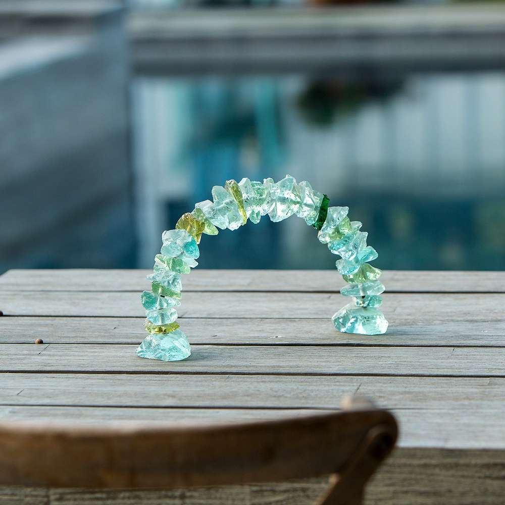 Glass Arch Set of 4 By Garden Age Supply | Sculptures | Modishstore - 1