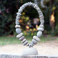 Stone Oval Ring on Stand By Garden Age Supply