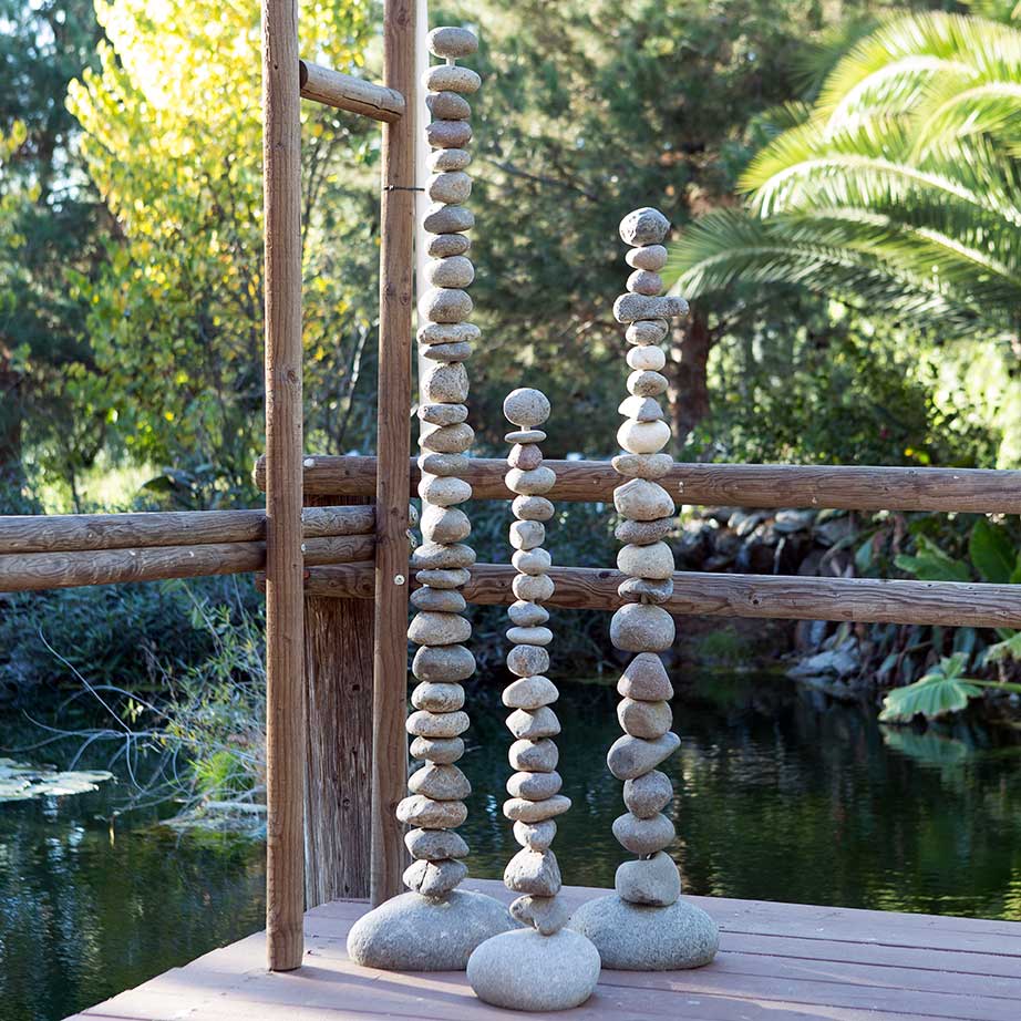 Rock Cairn Tower By Garden Age Supply | Sculptures | Modishstore - 1