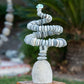 Spiral Cairn Large Set of 2 By Garden Age Supply