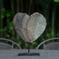 Solid Slate Heart on Stand Set of 2 By Garden Age Supply