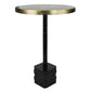 Navigator Table, Brass & Black By HomArt | End Tables | Modishstore - 1